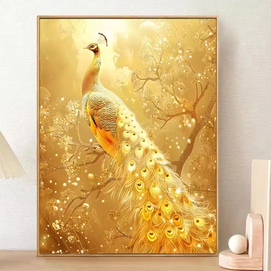Tiền May Mắn Chữ Thập 2.025 phong cách mới con công, thêu ren tự chế DIY giảm giá