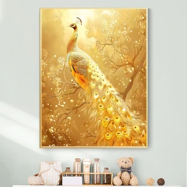 Tiền May Mắn Chữ Thập 2.025 phong cách mới con công, thêu ren tự chế DIY giảm giá