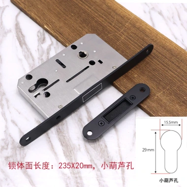 Tiêu Chuẩn Châu Âu 5.572 Khóa Thân Thép Không Gỉ Vuông Lưỡi S0M2 cho Phòng Ngủ