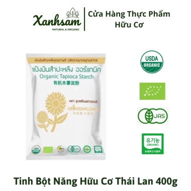 Tinh bột năng hữu cơ Thái Lan 400gr XanhSam – Giá 86.250₫, dinh dưỡng tự nhiên 2