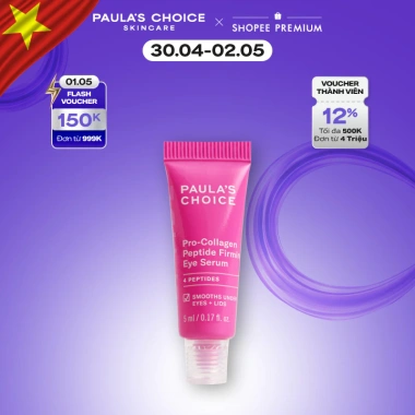 Tinh chất dưỡng mắt Paula's Choice Pro‑Collagen Peptide giảm nếp nhăn, firming eye serum 5ml - 467.000₫