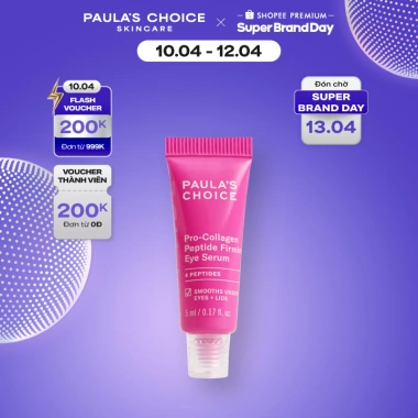 Tinh chất dưỡng mắt Paula's Choice Pro‑Collagen Peptide giảm nếp nhăn, firming eye serum 5ml - 467.000₫