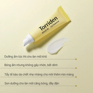 Tinh Chất Dưỡng Môi Căng Mọng Torriden Solid-In Lip Essence 11ml Cấp Ẩm Giá ưu đãi 140.000₫