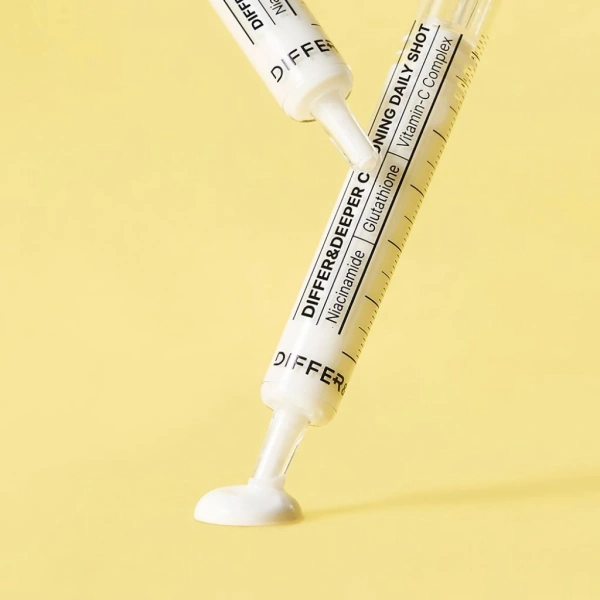 Hình ảnh sản phẩm Tinh chất làm trắng da tức thì Differ&Deeper C‑Toning Daily Shot 2.5ml - Hộp 2 ống, giảm giá 314k, tem phụ