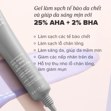 Tinh chất thay da sinh học Paulas Choice 25% AHA + 2% BHA Peel 30ml - Da sáng mịn, giảm 20%