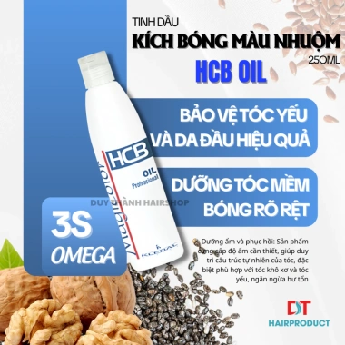 Tinh Dầu HCB Oil KLERAL 250ml - Khử mùi thuốc, giảm sót da đầu, kích bóng nhuộm, 380.000đ 3 Tinh Dầu HCB Oil KLERAL 250ml - Khử mùi thuốc, giảm sót da đầu, kích bóng nhuộm, 380.000đ 3