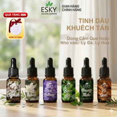 Tinh Dầu Khuếch Tán ESKY AROMA GARDEN 6 Mùi Thiên Nhiên 10ml/20ml - Thơm Phòng, Giá 69.000 VND