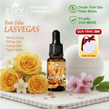 Tinh Dầu Las Vegas ESKY AROMA GARDEN 10ml-20ml - Xông Phòng, Thông Mũi, Đuổi Muỗi, 148k