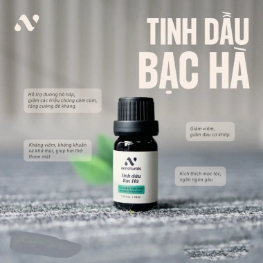 Tinh dầu nguyên chất Bạc Hà 10ml AN Naturals cao cấp, giảm giá 219.000₫