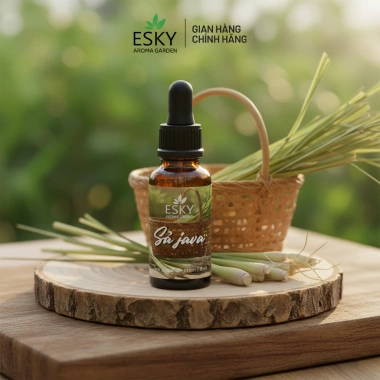 Tinh Dầu Sả Java Nguyên Chất ESKY AROMA GARDEN - Xông Phòng Thông Mũi, Đuổi Muỗi 10ml/20ml Giá 79.000