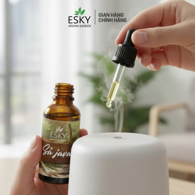 Tinh Dầu Sả Java Nguyên Chất ESKY AROMA GARDEN - Xông Phòng Thông Mũi, Đuổi Muỗi 10ml/20ml Giá 79.000