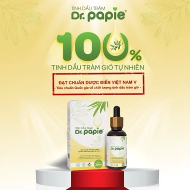 Tinh dầu tràm gió Dr.Papie Giữ ấm, phòng cảm lạnh cho bé, giá 145.000