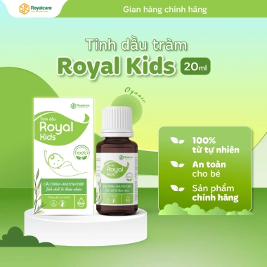 Tinh dầu tràm khuynh diệp Royal Kids 20ml - Nguyên chất, bảo vệ sức khoẻ mẹ & bé, giảm còn 90.000 Tinh dầu tràm khuynh diệp Royal Kids 20ml - Nguyên chất, bảo vệ sức khoẻ mẹ & bé, giảm còn 90.000