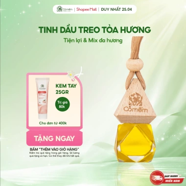 Tinh Dầu Treo Xe Phòng Ngủ và Tủ Quần Áo Thiên Nhiên Nguyên Chất Cỏ Mềm 8,5ml - Giá ưu đãi 188k