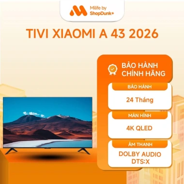 Tivi Xiaomi TV A 43 2.026 Chính Hãng BH 2 Năm Giá Ưu Đãi 6.87 Triệu Màn Hình 4K Sắc Nét