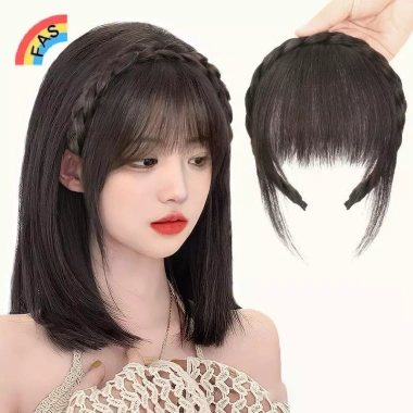 Tóc giả Air Bangs tự nhiên vô hình Dụng cụ làm đẹp trán, giảm giá chỉ 45.400₫ 5