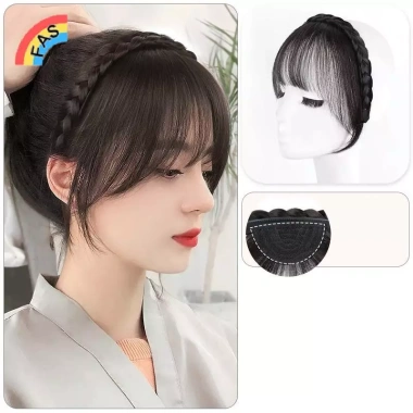 Tóc giả Air Bangs tự nhiên vô hình Dụng cụ làm đẹp trán, giảm giá chỉ 45.400₫ 9