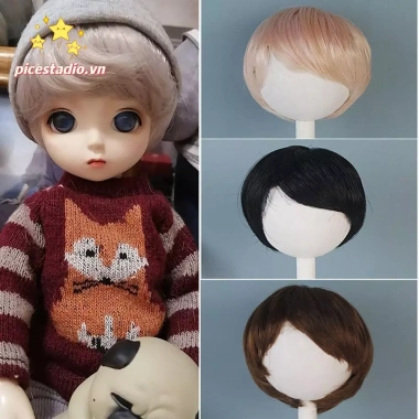Tóc Giả Ngắn PICESTADIO 16.5-17.5cm DIY Nhiều Màu, Thay Thế 1/6 BJD/SD - Giá Ưu Đãi 142.780₫