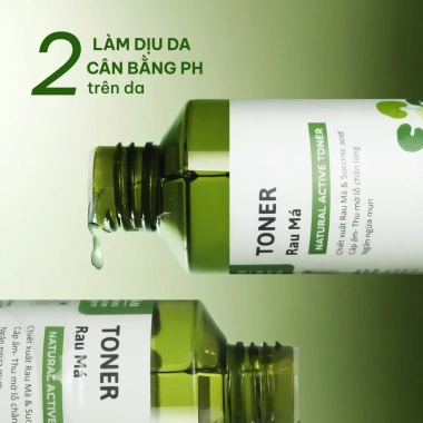 Toner Dưỡng Da Rau Má Da Dầu Mụn Cỏ Mềm - Giá 221.000₫, Da Sáng Mịn Tự Nhiên