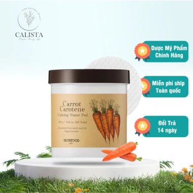 Toner Pad Cà Rốt Làm Sạch Dịu Da Carrot Carotene Calming Water 60 miếng - Giá 595.000₫ 2