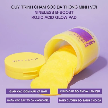 Toner Pad Dưỡng Sáng Da Nine Less B-Boost Kojic Acid 80 Miếng Giảm Giá 479.000₫