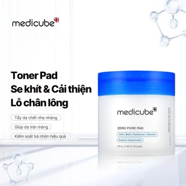 Toner Pad MEDICUBE ZERO PORE PAD 2.0 Red Succinic Acid 155g Se khít lỗ chân lông, Giá chỉ 325k 2
