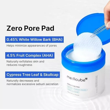 Toner Pad MEDICUBE ZERO PORE PAD 2.0 Red Succinic Acid 155g Se khít lỗ chân lông, Giá chỉ 325k 4
