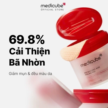 Toner Pad MEDICUBE ZERO PORE PAD 2.0 Red Succinic Acid 155g Se khít lỗ chân lông, Giá chỉ 325k 6