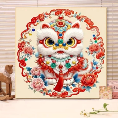 Tốt Lành Đánh Thức Sư Tử Cross Stitch Full Thêu 2.026 Phong Cách Trung Hoa Handmade DIY Bộ Thêu Giá 277k 2 Tốt Lành Đánh Thức Sư Tử Cross Stitch Full Thêu 2.026 Phong Cách Trung Hoa Handmade DIY Bộ Thêu Giá 277k 2