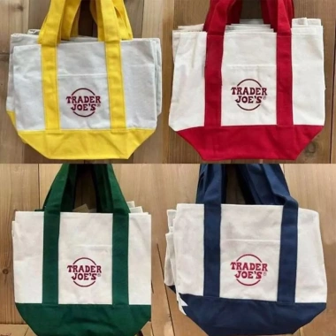 Tote Mini Trader Joes 4 Màu Cổ Điển - Túi Vải Thời Trang Nữ Tái Sử Dụng Giá Ưu Đãi 2
