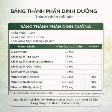 Trà xanh L-Carnitine SAUSANDO Nhật Bản - Giảm mỡ bụng nhanh, hiệu quả rõ rệt, giá chỉ 122.400đ
