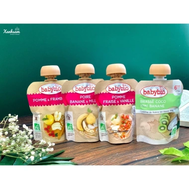 Trái Cây Nghiền Hữu Cơ Babybio Xanhsam - Tự Nhiên Cho Bé, Giá ưu đãi 68.750₫ 2