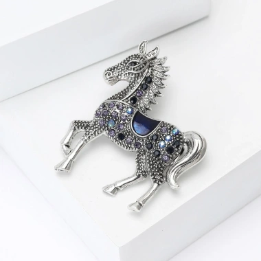 Trâm cài ngựa kim cương giả Unisex cổ điển hoàng đạo Năm Ngựa - Giá 79.200₫ 5 Trâm cài ngựa kim cương giả Unisex cổ điển hoàng đạo Năm Ngựa - Giá 79.200₫ 5