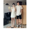Trang phục cặp đôi Trung Quốc áo sơ mi ngắn tay cổ đứng, mặt dây chuyền, vòng nút - Mùa hè rực rỡ, giảm 22% 9
