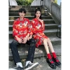Trang phục đôi Trung Hoa áo sơ mi & qipao in cần cẩu, cổ đứng rời, đa kích thước - Giảm giá 4
