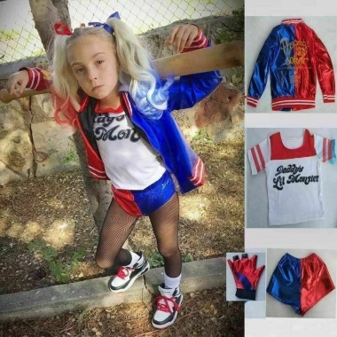 Trang phục hóa trang Quinn Harley cho trẻ em Vui nhộn, sống động, giảm giá 272k