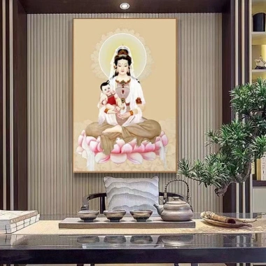 Tranh Thêu Chữ Thập Tượng Phật Guanyin Phong Cách Mới 2.023 Giá ưu đãi 308.692 VND