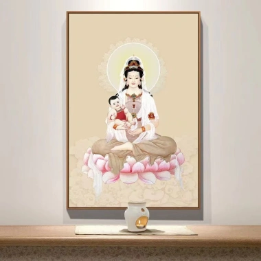 Tranh Thêu Chữ Thập Tượng Phật Guanyin Phong Cách Mới 2.023 Giá ưu đãi 308.692 VND
