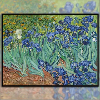 Tranh Van Gogh Iris Chữ Thập Thêu Độc Đáo Phong Cách Châu Âu - Sơn Dầu Full Thêu, Giá Giảm 328.084₫