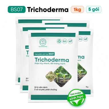 Trichoderma BS07 - Nấm Vi Sinh Đối Kháng, Phòng Nấm Đất, Cải Tạo Đất Tơi Xốp, 133.000