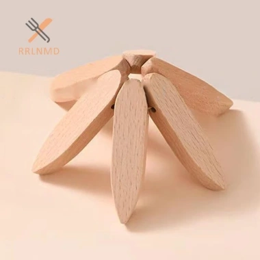 Trivets Đứng Gỗ Thiết Kế Độc Đáo Chống Bỏng, Chịu Nhiệt, Coaster Bàn Ăn - 75.060₫