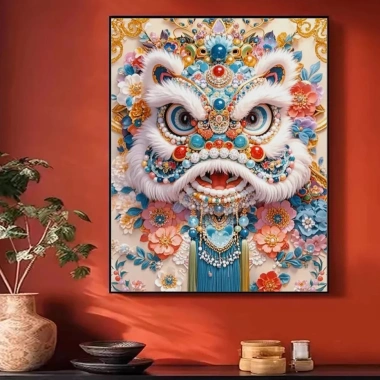 Trung Quốc Sư Tử Đánh Thức Chữ Thập 2.026 - Phong Cách Mới Xishi Nafu Thêu Tay DIY Mảnh Nhỏ Giá Ưu Đãi 312.623 VND