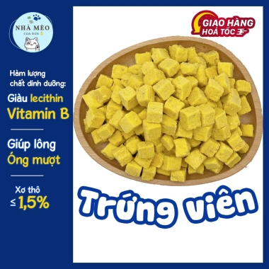 Trứng sấy Lòng Đỏ Gà khô - Dinh dưỡng cao cho chó mèo, giảm giá chỉ 27.405₫ 7