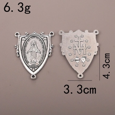 Trung tâm Kinh Mân Côi hình bầu dục Đức Trinh Nữ Mary - Thiết kế Triquetra sang trọng, giảm giá 18% chỉ 74.250₫