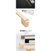 Tủ Cửa Bếp Châu Âu Tay Cầm Chắc Chắn, Ngăn Kéo, Đen Phong Cách Mỹ Tối Giản QBY0 8