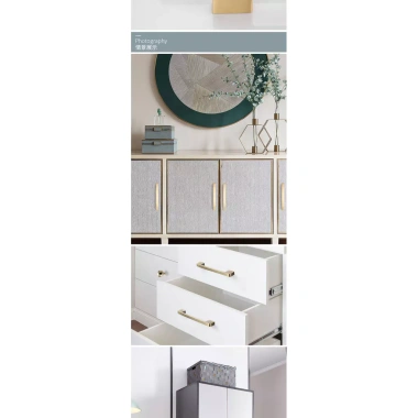 Tủ Cửa Bếp Châu Âu Tay Cầm Chắc Chắn, Ngăn Kéo, Đen Phong Cách Mỹ Tối Giản QBY0