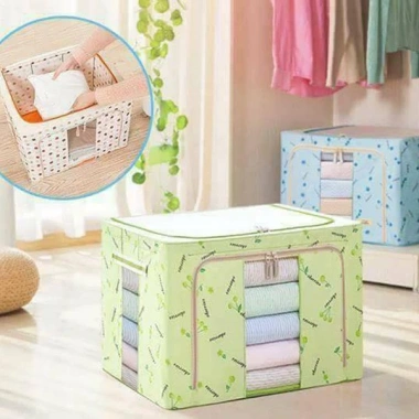Tủ Đựng Quần Áo Chăn Màn Vải Chống Thấm, Khung Thép 50x40x33cm FREESHIP 99.000₫