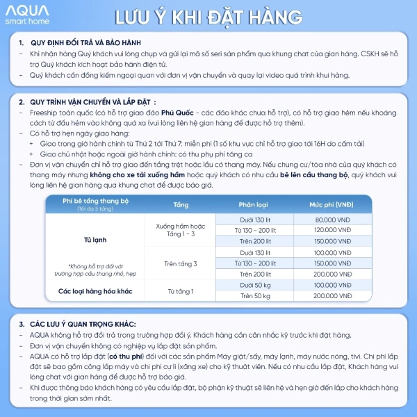 Hình ảnh sản phẩm Tủ lạnh Aqua Inverter 506L Multi Door AQR-MD6.330XA - Bảo hành 2 năm, Freeship, 15.99 triệu