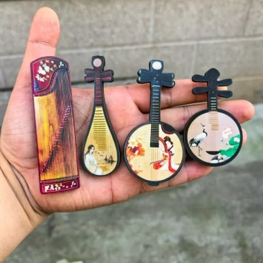 Tủ lạnh gỗ Chu Hợp phong cách cổ xưa Trung Quốc – sáng tạo, trang trí lưu niệm, giá ưu đãi 58k