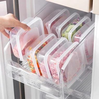 Tủ lạnh hộp giữ tươi, đóng gói đông lạnh, ngăn thịt, nắp kín - Giá ưu đãi 63.026 VND